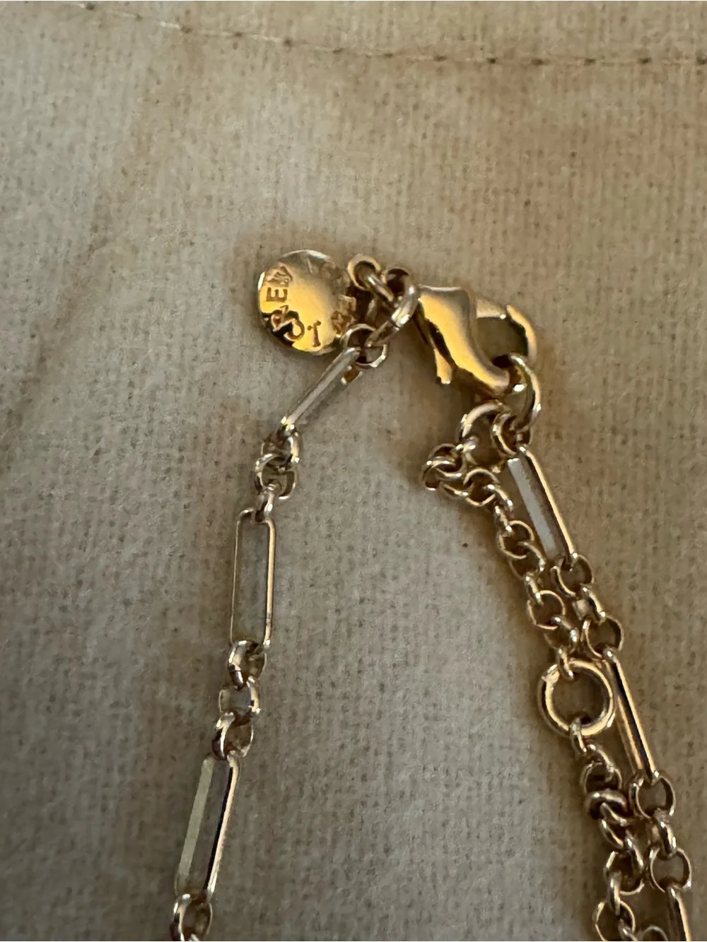 J. Crew Carabiner charm necklace